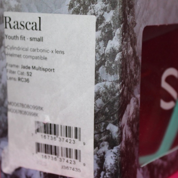 SMITH teal ski / snowboarding goggles youth small - Picture 4 of 4